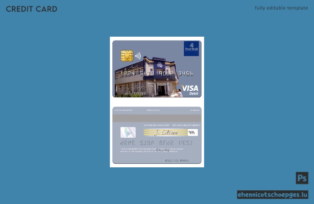 Beispielvorschau der Visa-Debitkarte der Somalia Amal Bank